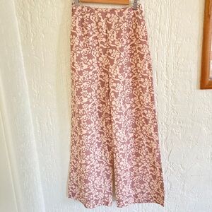 Rhythm Pattern Print Wide Leg Pants Size 4